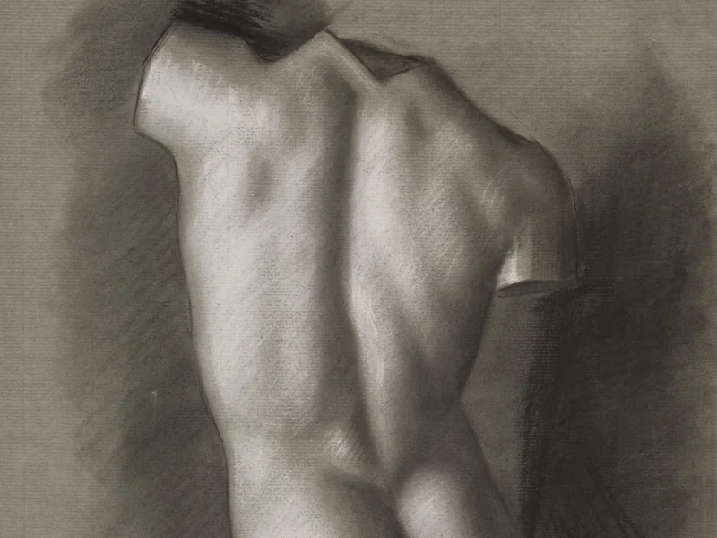1858-Augustine Bourassa - Torso maschile visto da dietro